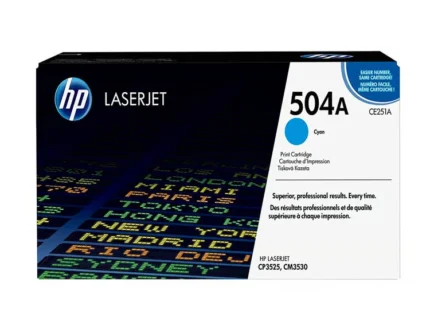 Toner Hp CE251A (504A) L.J. CP3525 Cyan  cuentan con altos estándares de calidad de impresión y al mejor precio del mercado,