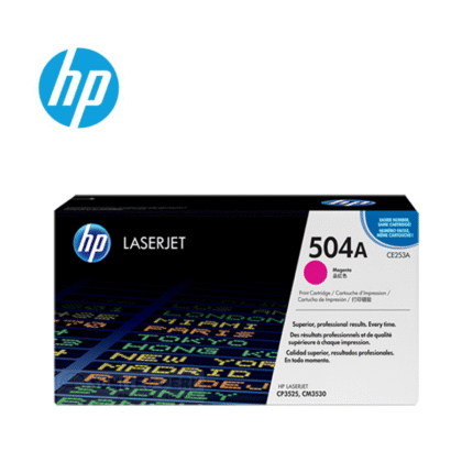 Toner Hp CE253A (504A) L.J. CP3525 Magenta cuentan con altos estándares de calidad de impresión y al mejor precio del mercado,