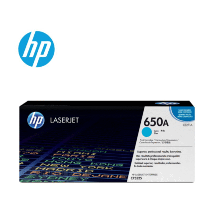 Toner Hp CE271A (650A) L.J. CP5525 Cyan obtendrá colores vibrantes, texto nítido, líneas finas y una salida consistente, página tras página.