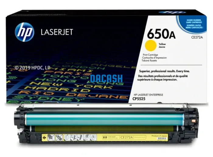 Toner Hp CE272A 650A L.J. CP5525 Yellow obtendrá colores vibrantes, texto nítido, líneas finas y una salida consistente, página tras página.