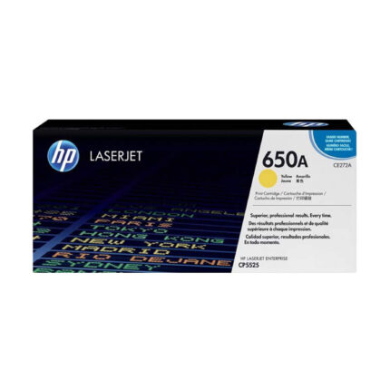 Toner Hp CE272A 650A L.J. CP5525 Yellow obtendrá colores vibrantes, texto nítido, líneas finas y una salida consistente, página tras página.