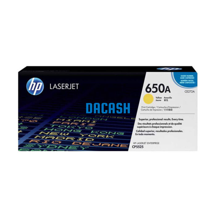 Toner Hp CE272A 650A L.J. CP5525 Yellow obtendrá colores vibrantes, texto nítido, líneas finas y una salida consistente, página tras página.