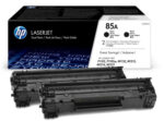Toner Hp CE285AD (85AD) (PACK 2 CE285A) Los Paquetes de dos cartuchos de tóner HP L.j.t originales ofrecen calidad de impresión profesional.
