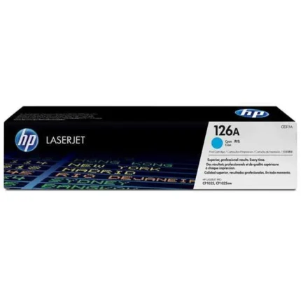 Toner Hp CE311A (126A) L.J. CP1025 Cyan 1000pg es un cartucho de tóner de alta calidad que garantiza impresiones nítidas y profesionales.