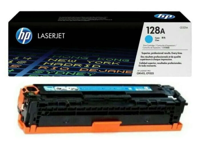 Toner Hp CE321A (128A) L.J. CM1415 Cyan 1300pg Imprima documentos y materiales de marketing con apariencia profesional.