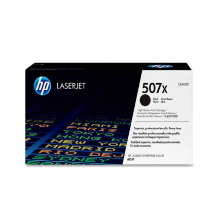 Toner Hp CE400X (507X) L.J. M551 Negro 11000pg cuentan con altos estándares de calidad de impresión y al mejor precio del mercado.