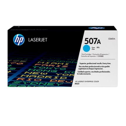 Toner Hp CE401A (507A) L.J. M551 Cyan 6000pg cuentan con altos estándares de calidad de impresión y al mejor precio del mercado