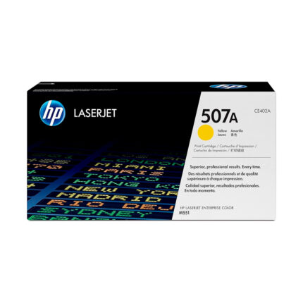 Toner Hp CE402A (507A) L.J. M551 Yellow 6000pg cuentan con altos estándares de calidad de impresión y al mejor precio del mercado