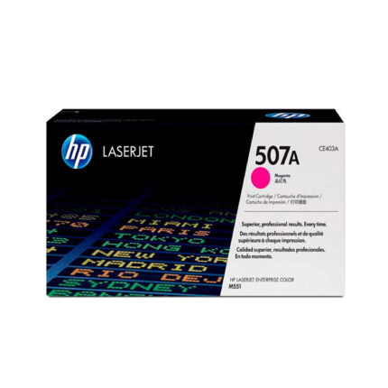 Toner Hp CE403A (507A) L.J. M551 Magenta 6000pg cuentan con altos estándares de calidad de impresión y al mejor precio del mercado
