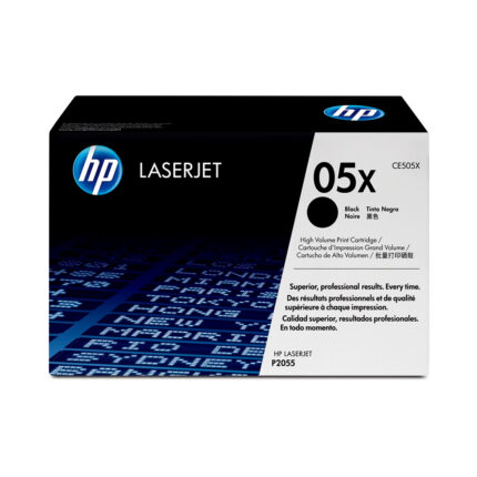 Toner Hp CE505X (05X) L.J. P2055 Negro 6500pg cuentan con altos estándares de calidad de impresión y al mejor precio del mercado