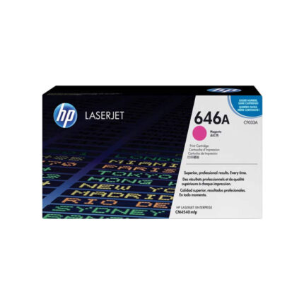 Toner Hp CF033A (646A) L.J. CM4540 Magenta obtendrá colores vibrantes, texto nítido, líneas finas y una salida consistente, página tras página.