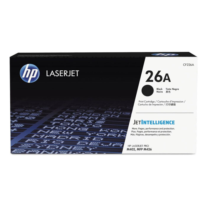 Toner Hp CF226A (26A) L.J.P M402 Negro 3.1k Pag es la solución perfecta para quienes buscan un rendimiento excepcional en la impresión.