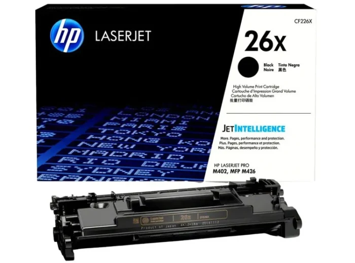 Toner Hp CF226X (26X) L.J.P M402 Negro 9.0k Pag ofrecen la calidad y fiabilidad reconocidas de la impresión HP LaserJet