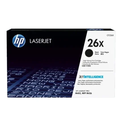 Toner Hp CF226X (26X) L.J.P M402 Negro 9.0k Pag ofrecen la calidad y fiabilidad reconocidas de la impresión HP LaserJet