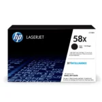 Toner Hp CF258X (58X) L.J.P M404 Negro Con un impresionante rendimiento de hasta 10,000 páginas, este cartucho es ideal para oficinas.
