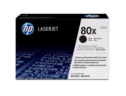 Toner Hp CF280X (80X) L.J. M401n Negro así mismo obtendrá colores vibrantes, texto nítido, líneas finas y una salida consistente, página tras página.