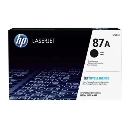 Toner Hp CF287A (87A) L.J.E. M506 Negro 9k Pag  viene con un chip inteligente insertado en el cartucho  la cual contabiliza las impresiones.