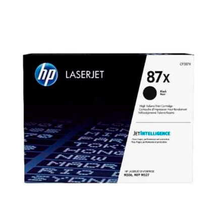 Toner Hp CF287X (87X) L.J.E. M506 Negro 18k Pag viene con un chip inteligente insertado en el cartucho cual contabiliza las impresiones