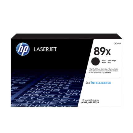 Toner Hp CF289X (89X) L.J.E M507 Negro 10k Pag viene con un chip inteligente insertado en el cartucho la cual contabiliza las impresiones.