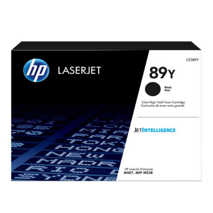 Toner Hp CF289Y (89Y) L.J.E M507 Negro 20k Pag viene con un chip inteligente insertado en el cartucho la cual contabiliza las impresiones.
