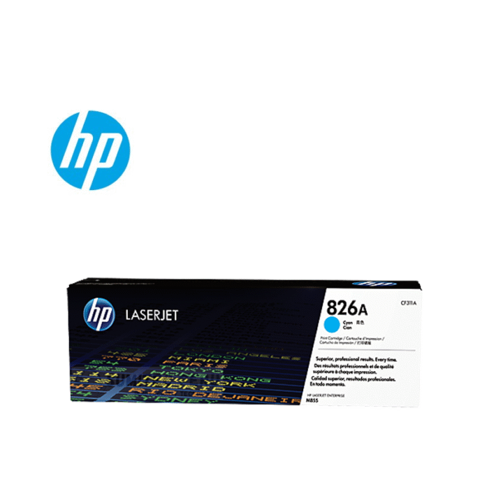 Toner Hp CF311A 826A L.J. M855dn Cyan tiene un rendimiento excelente si se trata de impresiones de calidad, la cual te rinde para 31,500 páginas 