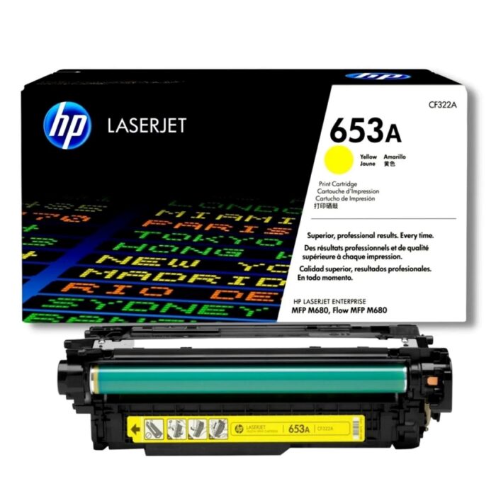 Toner Hp CF322A (653A) Ent M680 Yellow 16.5k 16.5k Pg tiene un rendimiento excelente si se trata de impresiones de calidad.