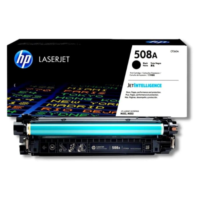 Toner Hp CF360A (508A) Mfp M553 Black 6.0kpg.Compatibilidad Con Impresoras HP Color LaserJet Enterprise M552/M553dn/M553dh/M577dn.