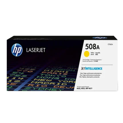 Toner Hp CF362A (508A) Mfp M553 Yellow 5.0kpg.Compatibilidad Con Impresoras HP Color LaserJet Enterprise M552/M553dn/M553dh/M577dn.