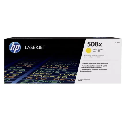 Toner Hp CF362X (508X) Mfp M553 Yellow 9.5kpg..Compatibilidad Con Impresoras HP Color LaserJet Enterprise M552/M553dn/M553dh/M577dn.