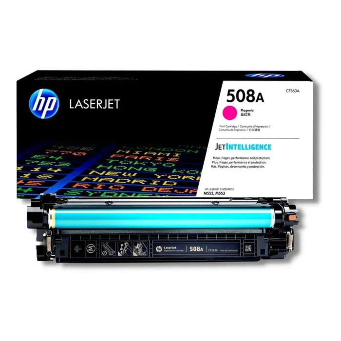 Toner Hp CF363A (508A) Mfp M553 Magenta 5kpg.Compatibilidad Con Impresoras HP Color LaserJet Enterprise M552/M553dn/M553dh/M577dn.