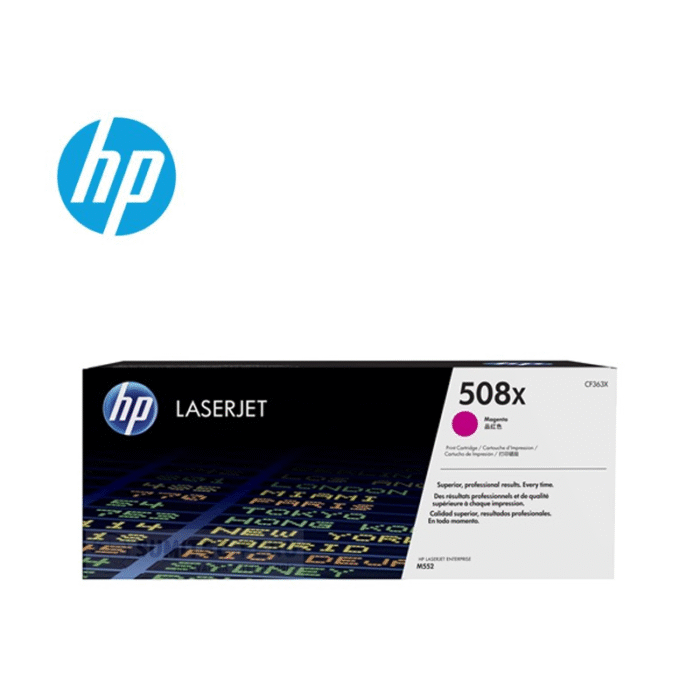 Toner Hp CF363X (508X) Mfp M553 Magenta 9.5kpg.Compatibilidad Con Impresoras HP Color LaserJet Enterprise M552/M553dn/M553dh/M577dn.