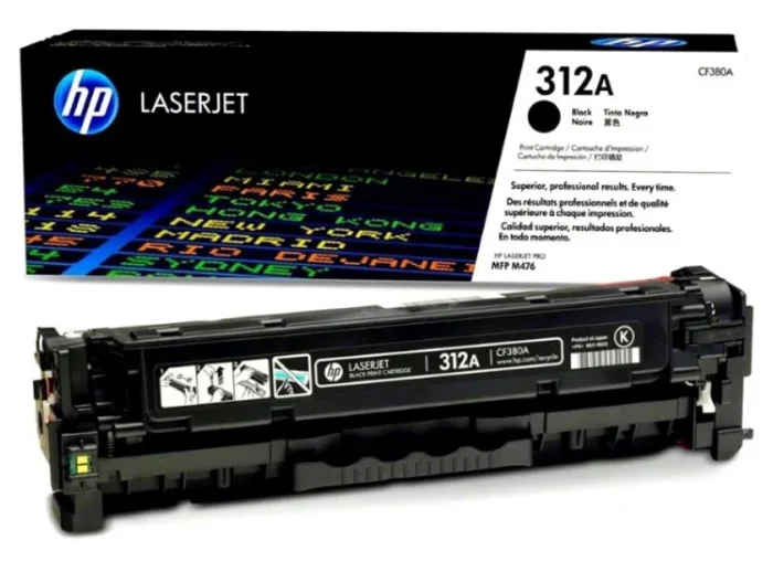 Toner Hp CF380A (312A) L.J. M476 Negro 2.4k Pg Mantenga su oficina y hogar productivos, rendimiento: 2400 paginas
