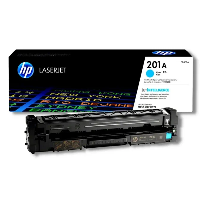 Toner Hp CF401A (201A) Cyan Para Lj Pro M252 asi mismo obtendrá colores vibrantes, texto nítido, líneas finas y una salida consistente