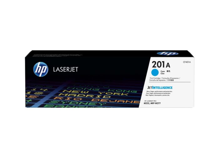 Toner Hp CF401A (201A) Cyan Para Lj Pro M252 asi mismo obtendrá colores vibrantes, texto nítido, líneas finas y una salida consistente