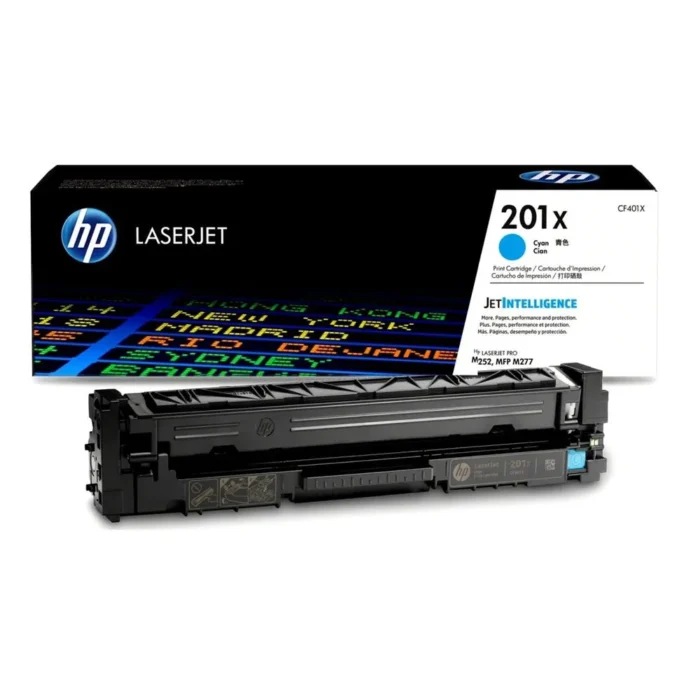 Toner Hp CF401X (201X) Cyan Para Lj Pro M252 cuentan con altos estándares de calidad de impresión y al mejor precio del mercado