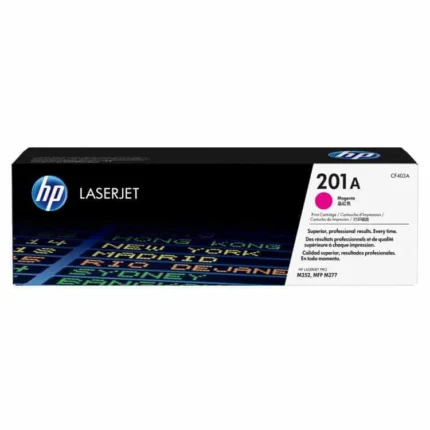Toner Hp CF403A (201A) Magenta Para Lj Pro M252 asi mismo obtendrá colores vibrantes, texto nítido, líneas finas y una salida consistente