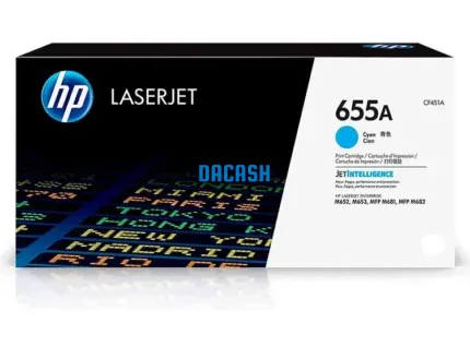 Toner Hp CF451A (655A) Cyan Ent M652/M681 10.5kpg es un cartuchos de impresora original y genuino fabricado por HP es tu mejor alternativa.