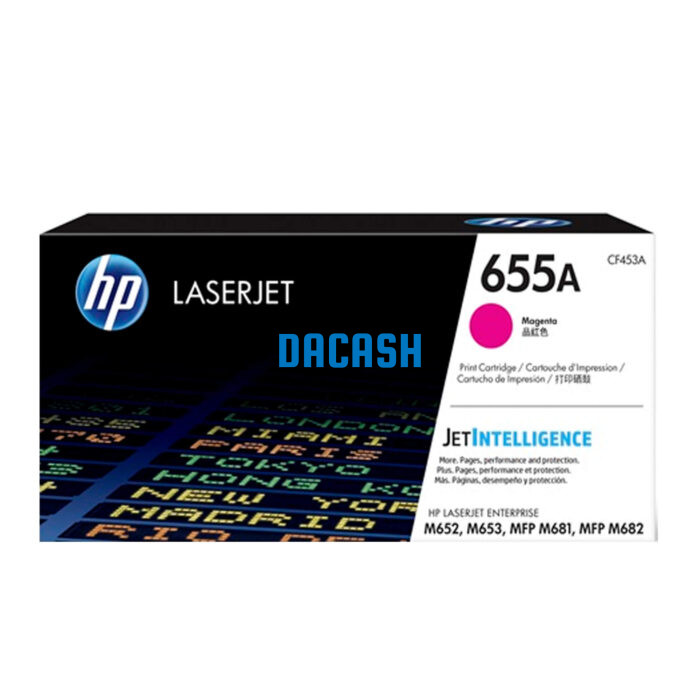 Toner Hp CF453A (655A) Magenta Ent M652/M681 10.5kpg es un cartuchos de impresora original y genuino fabricado por HP.