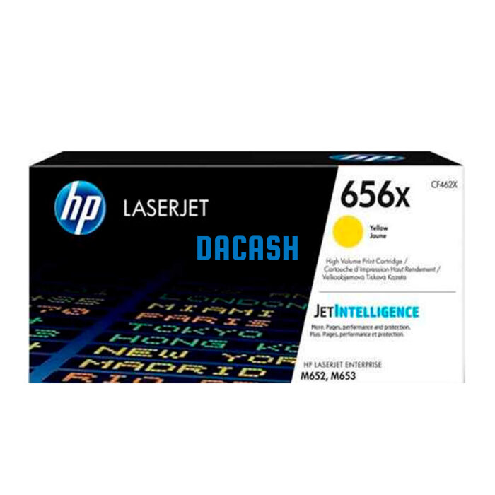 Toner Hp CF462X (656X) Yellow Ent M652 22kpg obtén resultados brillantes y confiables con tóner e impresoras originales de HP 