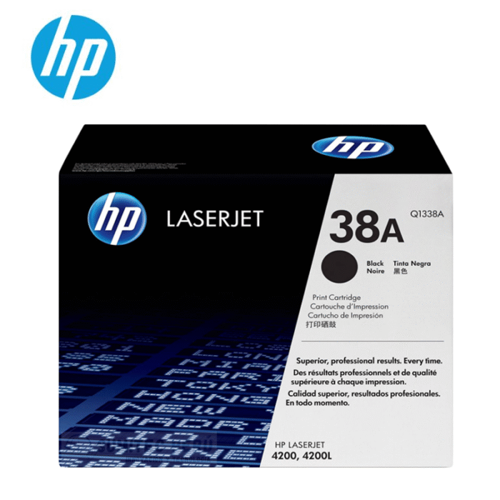 Toner Hp Q1338A (38A) L.J. 4200 imprima hasta el triple de páginas, con los cartuchos de tóner originales HP obtén resultados brillantes.