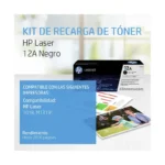 Toner Hp Q2612A (12A) L.J.1010,1020, así mismo obtendrá colores vibrantes, texto nítido, líneas finas y una salida consistente, página tras página