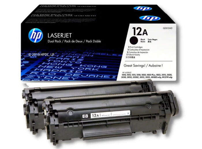 Toner Hp Q2612AD (12AD) (Pack 2 Q2612A), cuentan con altos estándares de calidad de impresión y al mejor precio del mercado