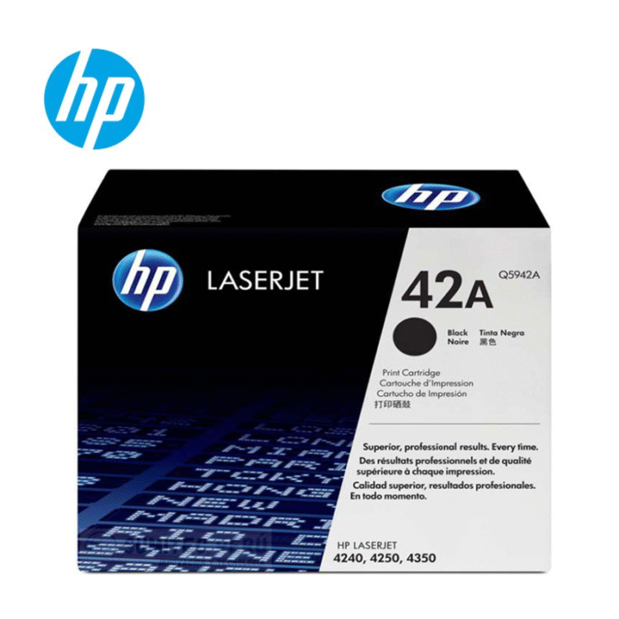 Toner Hp Q5942A (42A) L.J. 4240/4250/4350  tiene un rendimiento excelente si se trata de impresiones de calidad la cual te rinde para 10,000 pags