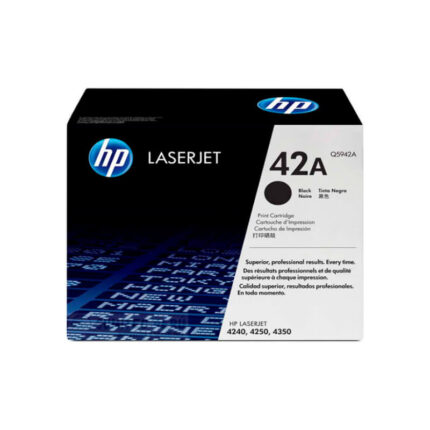 Toner Hp Q5942A (42A) L.J. 4240/4250/4350  tiene un rendimiento excelente si se trata de impresiones de calidad la cual te rinde para 10,000 pags