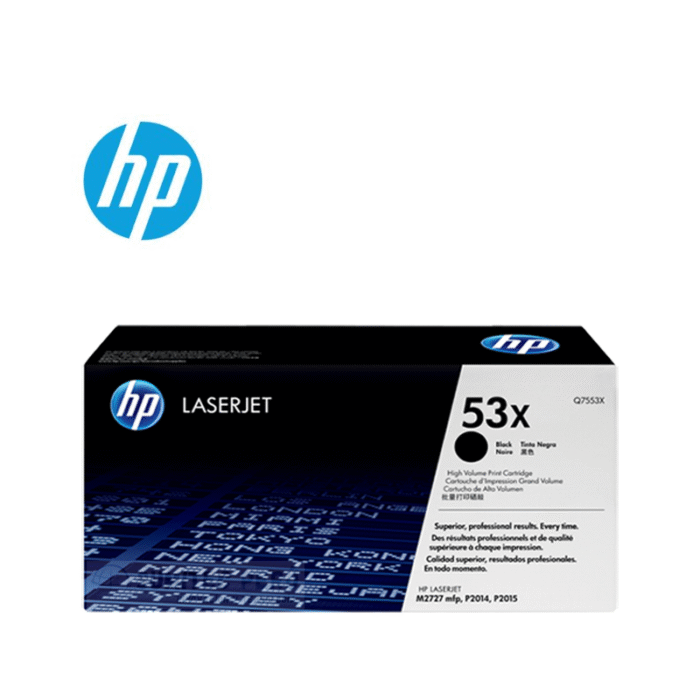 Toner Hp Q7553X (53X) L.J. P2015 Negro tiene un rendimiento excelente si se trata de impresiones de calidad, la cual te rinde para 3.000 páginas