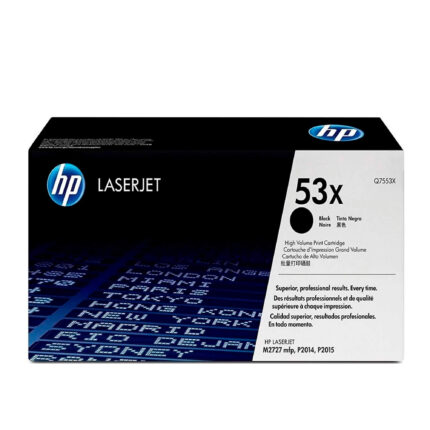 Toner Hp Q7553X (53X) L.J. P2015 Negro tiene un rendimiento excelente si se trata de impresiones de calidad, la cual te rinde para 3.000 páginas