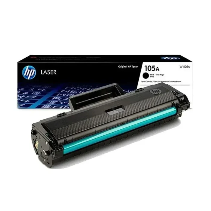 Toner Hp W1105A (105A) L.J. 107a Black 1,000 Pgs viene con un chip inteligente insertado en el cartucho W1105A la cual contabiliza las impresion