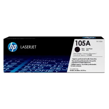Toner Hp W1105A (105A) L.J. 107a Black 1,000 Pgs viene con un chip inteligente insertado en el cartucho W1105A la cual contabiliza las impresion
