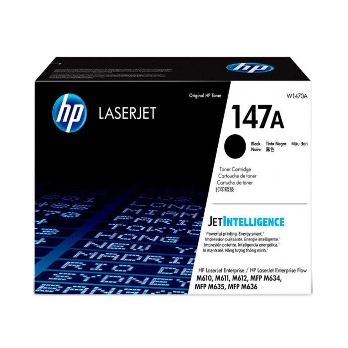 Toner Hp W1470A (147A) L.J. 107a Black 10,500 Pgs asequible para impresoras compactas y rápidas. Los cartuchos de tóner originales