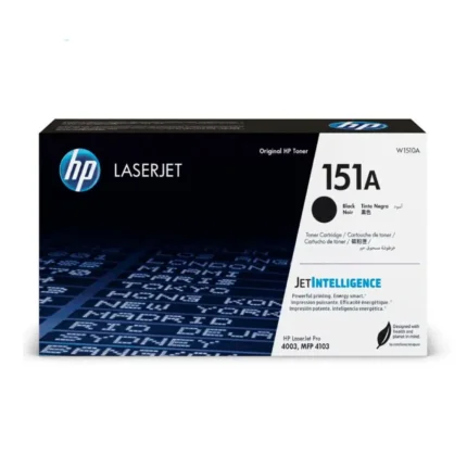 Tóner Hp W1510A 151A Black, Para Impresoras Hp LaserJet Pro 4003dw / MFP Pro 4103dw / 4103fdn / 4103fdw. Rendimiento 3.050 Páginas.